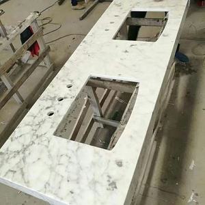 Vente chaude, design industriel moderne, feuille de surface solide en acrylique, matériau de construction, pierre de marbre pour plans de toilette - Product Image 5