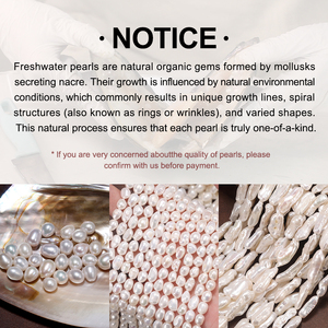 Perlas Sueltas de Agua Dulce Barrocas RINNTIN PP1 3A de 7-8 mm, Hebra de Perlas Naturales para la Fabricación de Joyas, Pulseras y Collares Hechos a Mano - Product Image 5