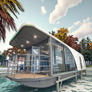 Island House Waterfront Hotel Prefab Residencia flotante Spa Oasis Boat House Sea Bungalow Beach House Homestay Houseboat Options - Product Image 1