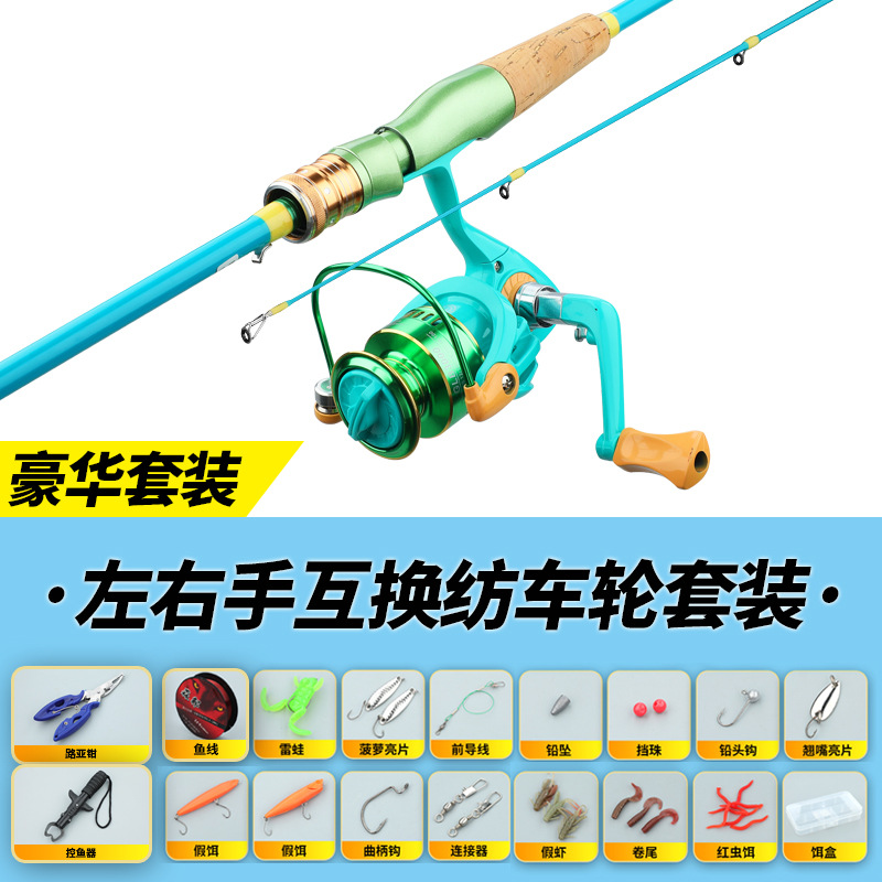 Spinning rod with spinning reel set [Deluxe]