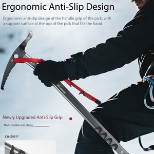 <span class=keywords><strong>Piccozza</strong></span> <span class=keywords><strong>da</strong></span> Ghiaccio Multifunzionale in Alluminio Leggero per Alpinisti e Arrampicata su Ghiaccio - Product Image 3