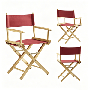 Silla de Director Profesional de Tamaño Estándar con Estructura de Madera Dura China y Asiento de Lona <span class=keywords><strong>para</strong></span> Estudio, Oficina y Cafetería - Product Image 2