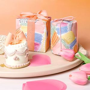 Papier d'Emballage de Luxe Personnalisé en Gros, Papier d'Art Coloré à Blocs de Couleurs pour Anniversaire, Revêtement Jetable 80g, 43*300cm - Product Image 4