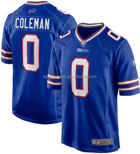 Maillot de football américain à manches courtes pour homme, respirant, avec design brodé des Buffalo Bills # 17 Josh Allen - Product Image 4