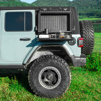 Boîte de rangement multifonctionnelle en aluminium Maiker Tacmolle Series avec table pliante pour accessoires Jeep Wrangler JL