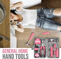Kit de réparation pour la maison avec clés hexagonales, tournevis et pinces, un ensemble complet d'outils pour la maison au quotidien.