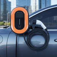 Nouvelle station de recharge pour véhicules électriques intelligents, utilisation domestique, type 2, norme européenne, 32A, 7kW, monophasé, 200-220V, chargeur EV AC de niveau 2