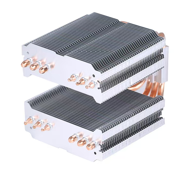 Factory Direct Supply 6 Copper Tube CPU Heatsink Silent 1150 AMD 1151 Desktop Computer CPU Cooling Fan 1155