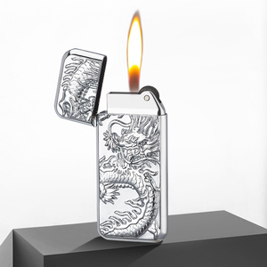 Briquet à cigarettes <span class=keywords><strong>Vp</strong></span>, produit phare, portable, en forme de barre d'or, au butane, avec logo personnalisable, à silex - Product Image 4