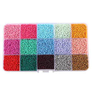 Cuentas de Vidrio de 2 mm en Caja, Coloridas, para Manualidades, Suministros para Hacer Joyas, Cuentas Dispersas para Artesanía - Product Image 5