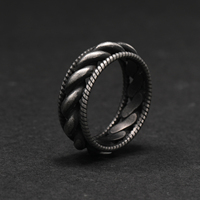 Factory Supply Geometrische Form Designer Gravierte Edelstahl Schmuck ringe