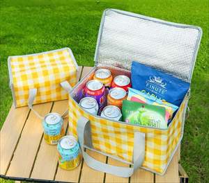 Sac isotherme en tissu non tissé résistant et tendance avec matériau épaissi pour le stockage des aliments en camping - Product Image 3