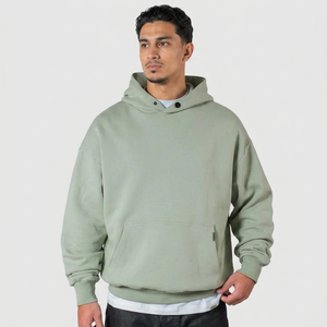 Sudadera con Capucha para Hombre al por Mayor ODM, Impresión de Logotipo con Relieve, Estilo Urbano Holgado, Corte Regular - Product Image 1