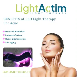 Lampu Led terapi kecantikan wajah, cahaya CELLUMA, mesin terapi kecantikan Desktop penghilang jerawat, peremajaan kulit PDT