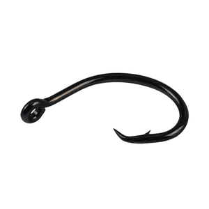 คุณภาพสูงเหล็กคาร์บอนที่แข็งแกร่งวงกลมสีดําหนามก้านสั้นเบ็ดตกปลาน้ําเค็มทะเล - Product Image 2