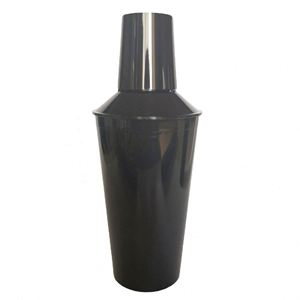 Coctelera de Plástico Acrílico Transparente Negra, Mezcladora de Bebidas, Kit de Coctelera para Martini, Coctelera Boston - Product Image 1