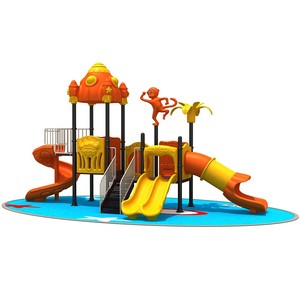 Parque Infantil Comercial para Niños al Aire Libre con Temática de Animales, Juego de Jardín con Tobogán de Tubo, Tobogán en Espiral y Tobogán Doble - Product Image 1