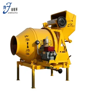 Heavy Industrial Machinery 500L Mobile Diesel Reversing Drum JZR Concrete Mixer For Building Construction Equipment