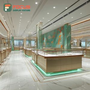 Vitrina de Joyería de Lujo de Alta Gama con Panel de Vidrio Templado, Mostrador de Exhibición para Espacios de Boutique - Product Image 6