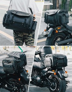 Échantillon gratuit Sac de selle de moto 600D/RPET Sac de protection de moto à grande capacité Sac à outils imperméable Sac de selle de moto - Product Image 3