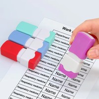 Mini tampon de poche rectangulaire pré-encré, léger (12g), en plastique, auto-encreur, pour usage professionnel et promotionnel