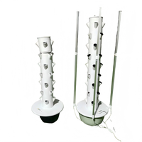 Équipement hydroponique vertical mobile HEZHOU HZ-1, pompe d'arrosage automatique, conception brevetée pour la culture de légumes sur balcon à domicile
