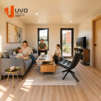 Maison conteneur pliable UVO 20FT : Vie de vacances de luxe |   Maison préfabriquée portable certifiée CE et IBC |   Maisonnette préfabriquée à monter en 15 minutes
