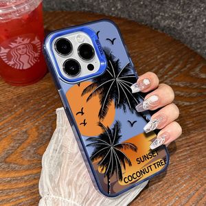 เคสโทรศัพท์มือถือแบบนิ่ม TPU ลายต้นมะพร้าวยามพระอาทิตย์ตกดิน <span class=keywords><strong>ราคา</strong></span>ขายส่ง รับทำตามแบบ พร้อมสกรีนโลโก้ สำหรับ <span class=keywords><strong>iPhone</strong></span> 17 16 15 <span class=keywords><strong>14</strong></span> 13 12 <span class=keywords><strong>ProMax</strong></span> Plus - Product Image 5