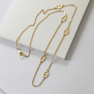 AU585 Collier en <span class=keywords><strong>or</strong></span> pur <span class=keywords><strong>jaune</strong></span> Chaîne pour femme Simple Fine Fine Choke Stack Collier en <span class=keywords><strong>or</strong></span> véritable 14K - Product Image 3