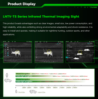 LNTV-TS Pantalla OLED de Alto Brillo 50Hz 640*512 12 mm Grabación de Video en Tiempo Real Visión Térmica Infrarroja Visión Nocturna