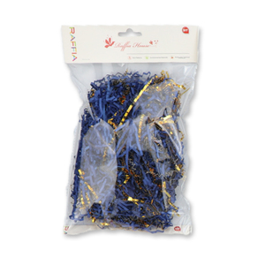 Noël bricolage brillant or raphia papier lambeaux <span class=keywords><strong>noir</strong></span> froissé coupe papier déchiqueté remplissage pour boîte de remplissage décorations colorées - Product Image 6