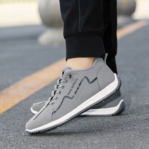 Chaussures de sport décontractées tendance pour hommes avec doublure en mesh, fermeture à lacets polyvalente pour toutes les saisons - Product Image 2