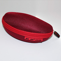 Étui rigide pour lunettes de marque, en fibres ultrafines, motif uni, sac de rangement portable simple avec cordon de serrage, forme irrégulière 7-7,9 pouces