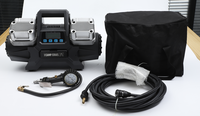 Fast Inflation 12V Cable Heavy-duty Vehicle Tire Compressor, 4-cylinder 150PSI Fast Automotive Inflation Machine