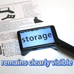 Lente d'Ingrandimento LED Portatile DIZHOU ad Alta Definizione, Lente in Vetro da 4 Pollici, Alloggiamento in ABS, Garanzia di 1 Anno - Per Lettura e Uso Culturale per Anziani, Colore Nero - Product Image 2