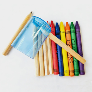 Ensemble de 12 crayons de couleur et de crayons gras vibrants avec tube d'art portable et taille-<span class=keywords><strong>crayon</strong></span> intégré - Pigments de qualité supérieure non toxiques pour enfants et adultes - Product Image 4