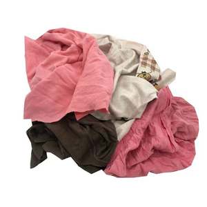 綿100％の色付き拭き取り布、工業用綿布のカスタム梱包、ミックスカラーの使用済み布切り片、綿布 - Product Image 3