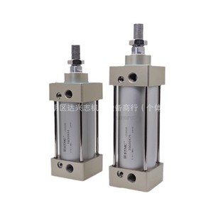 Cylindre standard Stnc Tgc40x25 50 60 75 100 125 150 200 à double action, corps en aluminium avec amortisseur magnétique réglable - Product Image 1