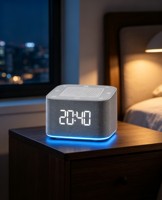 Witte Ruis Slaapmachine Slaapmiddel RGB Nachtlampje Slaapspeaker Wekker met Natuurgeluiden