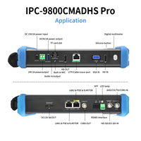 Rsrteng IPC-9800CMADHS Pro 8K, Probador de Cámaras IP CCTV, Monitor WiFi POE++, Cable TVI CVI AHD, DMM, Herramientas de Red SFP