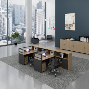 Mobília do escritório com cubículo Mesa executiva do computador Workstation e pessoal Tabela e cadeira ajustadas - Product Image 6