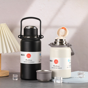 Customized Oem Stainless Steel <b>Flask</b> Termos Water <b>Bottle</b> Classic 1.2 Liter Hot And Cool With Handle - Product Image 3