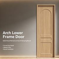 Portes intérieures modernes en MDF fini avec isolation acoustique et résistance à l'humidité pour projets intérieurs de chambres, hôtels, écoles et bureaux