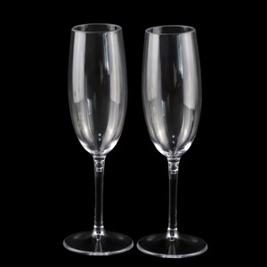 Flûtes à <span class=keywords><strong>champagne</strong></span> en plastique détachables sans BPA, recyclables, incassables, transparentes en Tritan - Product Image 2