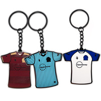 Porte-clés sport promotionnels maillot porte-clés en métal t-shirt et mousquetons