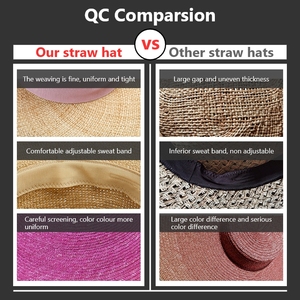 Shinehats 2024 OEM personalizado estilo Panamá ala ancha trigo fino hecho a mano de alta calidad mujeres playa sombreros de paja sol verano <span class=keywords><strong>Sombrero</strong></span> - Product Image 5