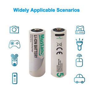 แบตเตอรี่ลิเธียมไอออน 1.5v 1700mWh แบตเตอรี่แบบชาร์จไฟพอร์ต AA Type-C - Product Image 5