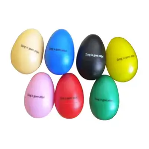 Logo personalizzato Martello della Sabbia Egg Shaker Maracas Uova Per Strumenti A Percussione Per Bambini E Bambini Ritmo Giocattolo di Colore Diverso di Sabbia Shake