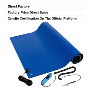 Kit da Lavoro ESD a Doppio Strato Blu per <span class=keywords><strong>Riparazione</strong></span> <span class=keywords><strong>Cellulari</strong></span>, Set Cinturino da Polso, Cavo di Messa a Terra, Prodotti di Sicurezza - Tappetino in Gomma per Tavolo - Product Image 3
