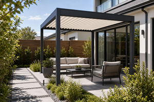 Pérgola de Aluminio para el Hogar RKOVE RK-C1, Gazebo Resistente a la Intemperie para Patio, Descanso, Relajación Tarde de Tarro y Entretenimiento Familiar - Product Image 4